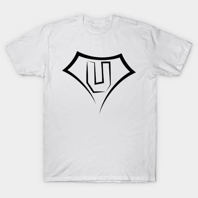 Super letter U T-Shirt by Florin Tenica